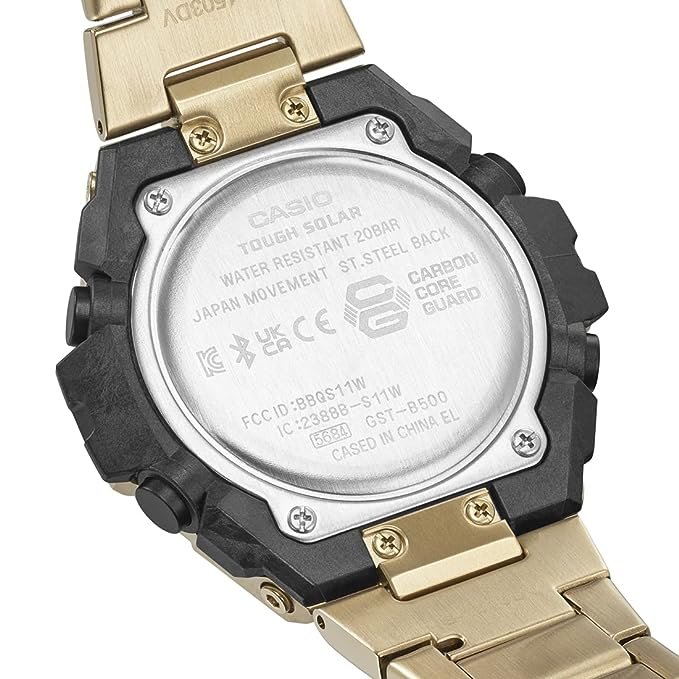 G1234 G-Shock GST-B500GD-9ADR Analog-Digital Watch with Tough Solar - Carbon Core Guard - Image 3