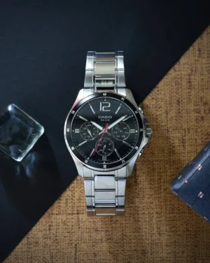 ENTICER MEN MTP-1374D-1AVDF - A832 : Silver Multi-Dial - Men's Watch